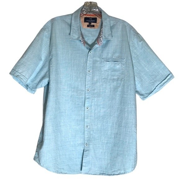 Michael Brandon Short Sleeve Slim Fit Shirt - Picture 1 of 8